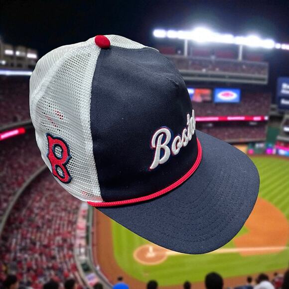 Boston Red Sox Fanatics MLB Heritage Snapback Hat Cooperstown Adjustable Golf OS - Picture 12 of 12